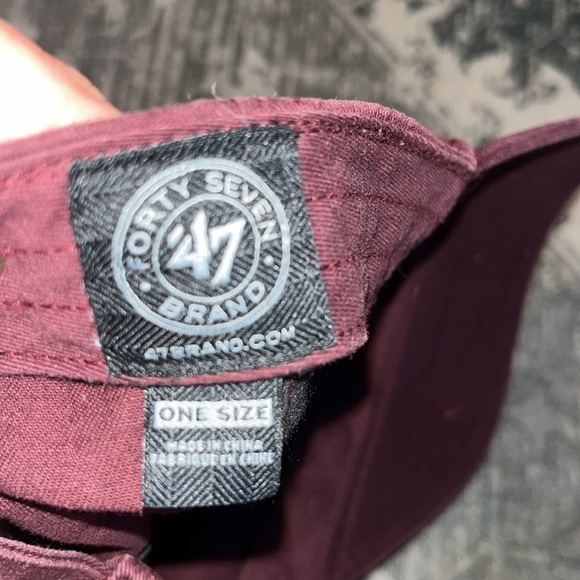 47 Brand Mississippi State Burgundy Cap with Logo one size - Picture 7 of 7